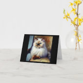 Colorpoint Persian Cat Kaart (Gele Bloem)