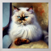 Colorpoint Persian Cat Poster (Voorkant)
