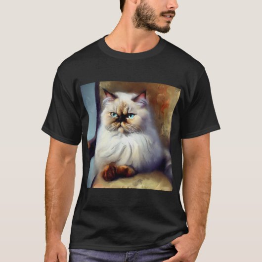 Colorpoint Persian Cat T-shirt (Voorkant)