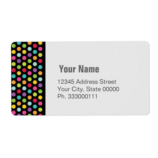 ColorPolkadot Etiket (Voorkant)