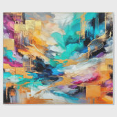 Colors and Gold Cadeaupapier (Vlak)