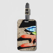 colors and shadows on the beach bagagelabel (Voorkant (verticaal))