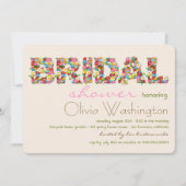 Colors Bridal Spring Flowers Vrijgezellenfeest Uit Kaart (Voorkant)