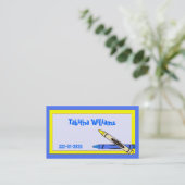 Colors Children's Calling Card Contactkaartje (Staand voorkant)