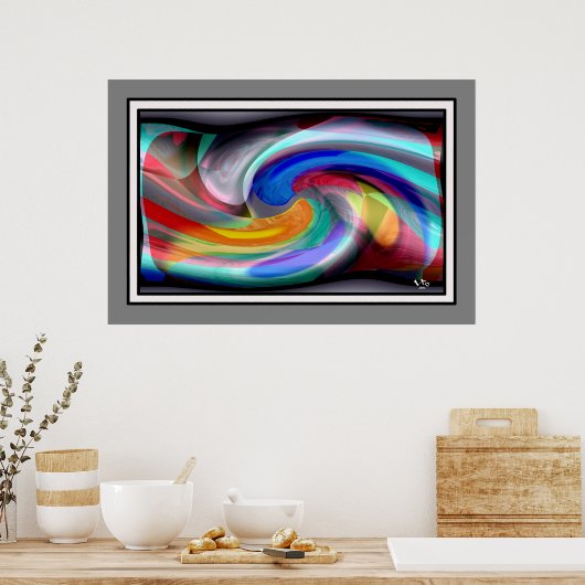 COLORS COLLIDE #05A/511 POSTER (Keuken)