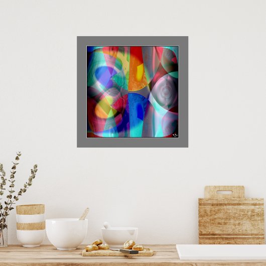 COLORS COLLIDE #05B/502 POSTER (Keuken)