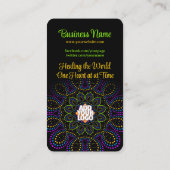 Colors Energy Yoga Goddess w Logo Visitekaartje (Achterkant)