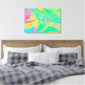 COLORS FLUO - Fractal Art - Canvas Afdruk (Insitu (Slaapkamer))
