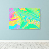 COLORS FLUO - Fractal Art - Canvas Afdruk (Insitu (Houten vloer))
