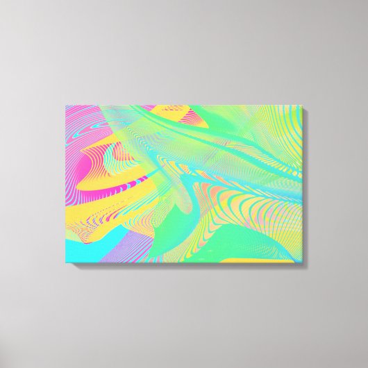 COLORS FLUO - Fractal Art - Canvas Afdruk (Voorkant)