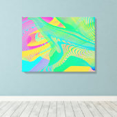 COLORS FLUO - Fractal Art - Canvas Afdruk (Insitu (Houten vloer))