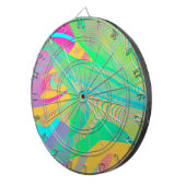 COLORS FLUO - Fractal Art - Dartbord (Voorkant Rechts)