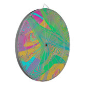 COLORS FLUO - Fractal Art - Dartbord (Voorkant Links)