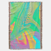 COLORS FLUO - Fractal Art - Deken (Voorkant Verticaal)
