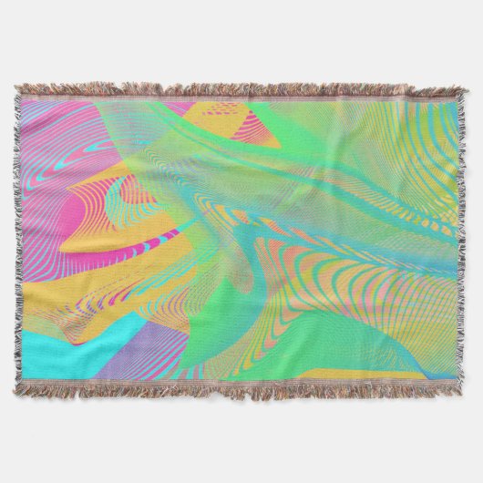 COLORS FLUO - Fractal Art - Deken (Voorkant)