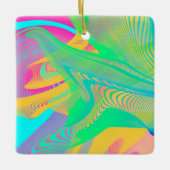 COLORS FLUO - Fractal Art - Keramisch Ornament (Voorkant)