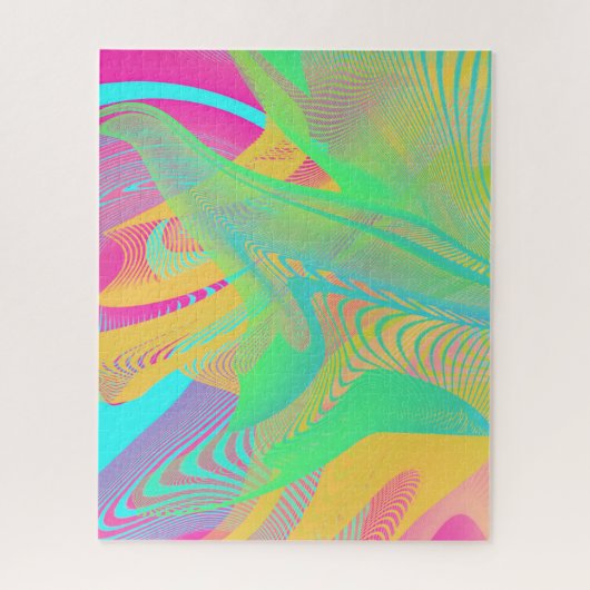 COLORS FLUO - Fractal Art - Legpuzzel (Verticaal)
