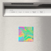 COLORS FLUO - Fractal Art - Magneet (Insitu (Vaatwasser))