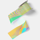 COLORS FLUO - Fractal Art - Satijnen Lint (Achterkant)
