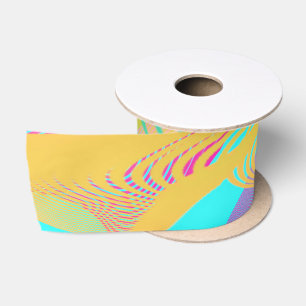 COLORS FLUO - Fractal Art - Satijnen Lint