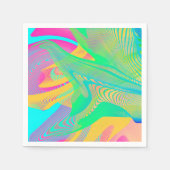 COLORS FLUO - Fractal Art - Servet (Voorkant)