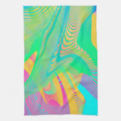 COLORS FLUO - Fractal Art - Theedoek (Verticaal)