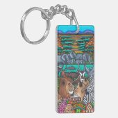 Colors of Africa D-Sided Sleutelhanger van Lisa Lo (Voorkant Links)