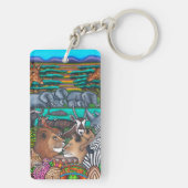 Colors of Africa D-Sided Sleutelhanger van Lisa Lo (achterkant)