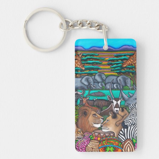 Colors of Africa D-Sided Sleutelhanger van Lisa Lo (Voorkant)
