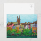 Colors of Basel Briefkaart van Lisa Lorenz (Voorkant / Achterkant)