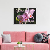 Colors of Colombia Cattleya Orchid Canvas Afdruk (Insitu (Woonkamer))
