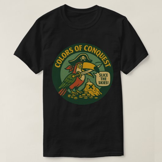 Colors Of Conquest Pirate Toucan T-shirt (Design voorkant)