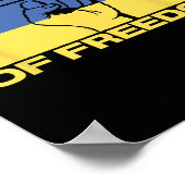 Colors Of Freedom Ukraine Flag  Poster (Hoek)