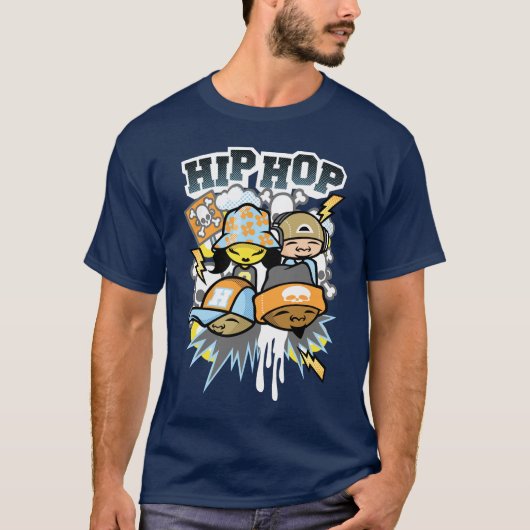 Colors of hiphop t-shirt (Voorkant)