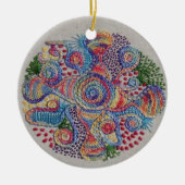 Colors of Life Mandala Keramisch Ornament (Voorkant)