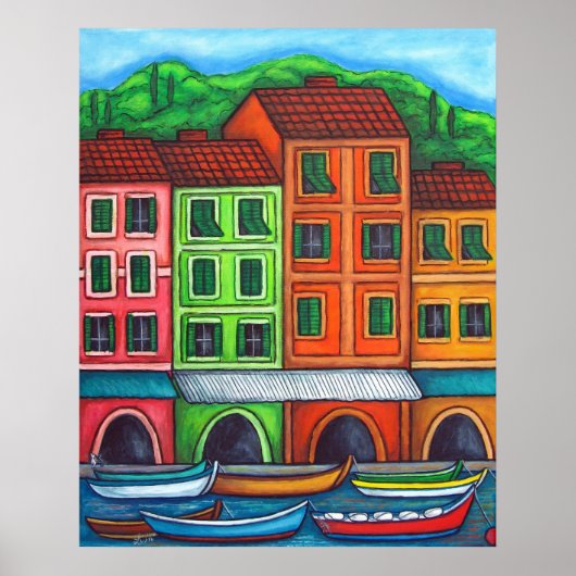 Colors of Liguira Print van Lisa Lorenz (Voorkant)