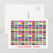 Colors of London, Verenigd Koninkrijk Briefkaart (Voorkant / Achterkant)