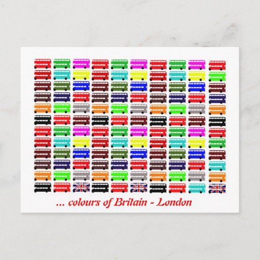 Colors of London, Verenigd Koninkrijk Briefkaart (Voorkant)