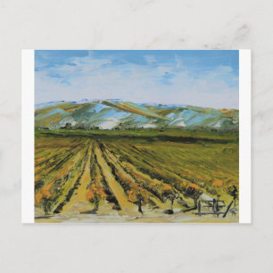 Colors of Napa Valley, Wine Country California Briefkaart