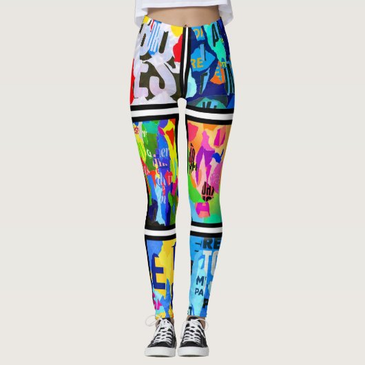 colors of poetry leggings (Voorkant)