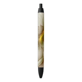 Colors of Precious Metals, Abstract Fractal Art Zwarte Inkt Pen