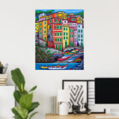Colors of Riomaggiore by Lisa Lorenz Poster (Thuiskantoor)