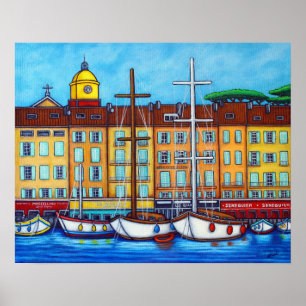 Colors of Saint-Tropez Poster van Lisa Lorenz