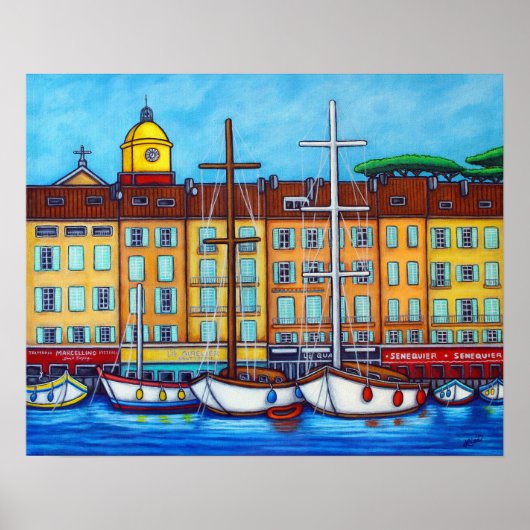 Colors of Saint-Tropez Poster van Lisa Lorenz (Voorkant)