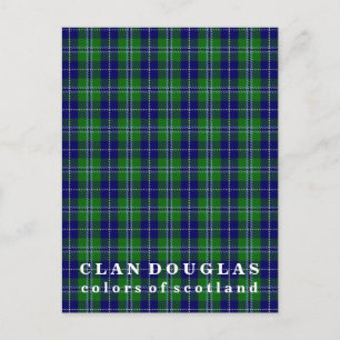 Colors of Scotland Clan Douglas Tartan Briefkaart