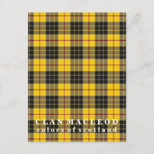 Colors of Scotland Clan MacLeod of Lewis Tartan Briefkaart