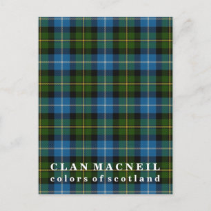 Colors of Scotland Clan MacNeil Tartan Briefkaart