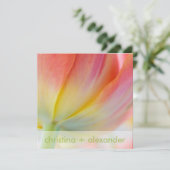 Colors of Spring ・ Wedding Invitation Kaart (Staand voorkant)