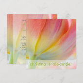 Colors of Spring ・ Wedding Invitation Kaart (Voorkant / Achterkant)