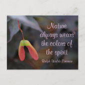 Colors of the Spirit Emerson Quote Briefkaart (Voorkant)